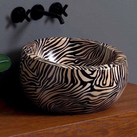 Elisa modernes rundes Aufsatzwaschbecken hergestellt in Italien Viadurini