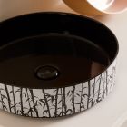 Aufsatzwaschbecken für das Badezimmer aus Feinsteinzeug, hergestellt in Italien – Umschlag Viadurini