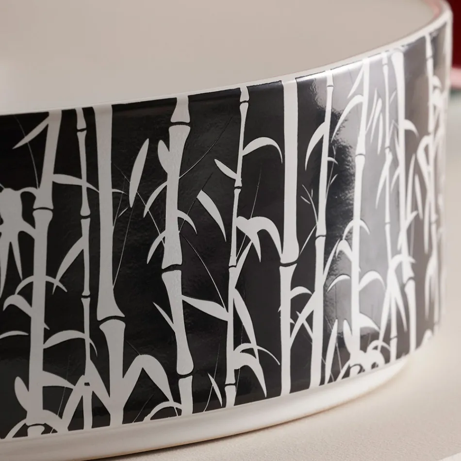 Aufsatzwaschbecken für das Badezimmer aus Feinsteinzeug, hergestellt in Italien – Umschlag Viadurini