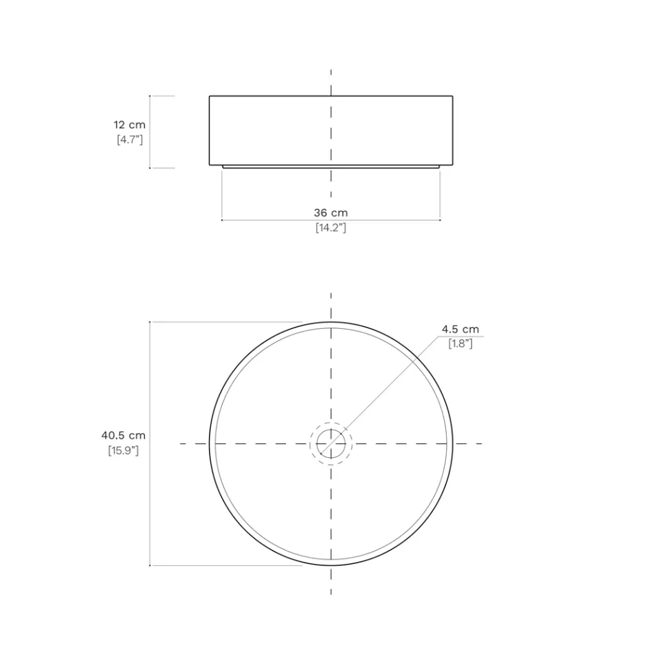 Aufsatzwaschbecken für das Badezimmer aus Feinsteinzeug, hergestellt in Italien – Umschlag Viadurini