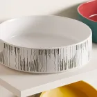 Aufsatzwaschbecken für das Badezimmer aus Feinsteinzeug, hergestellt in Italien – Umschlag Viadurini