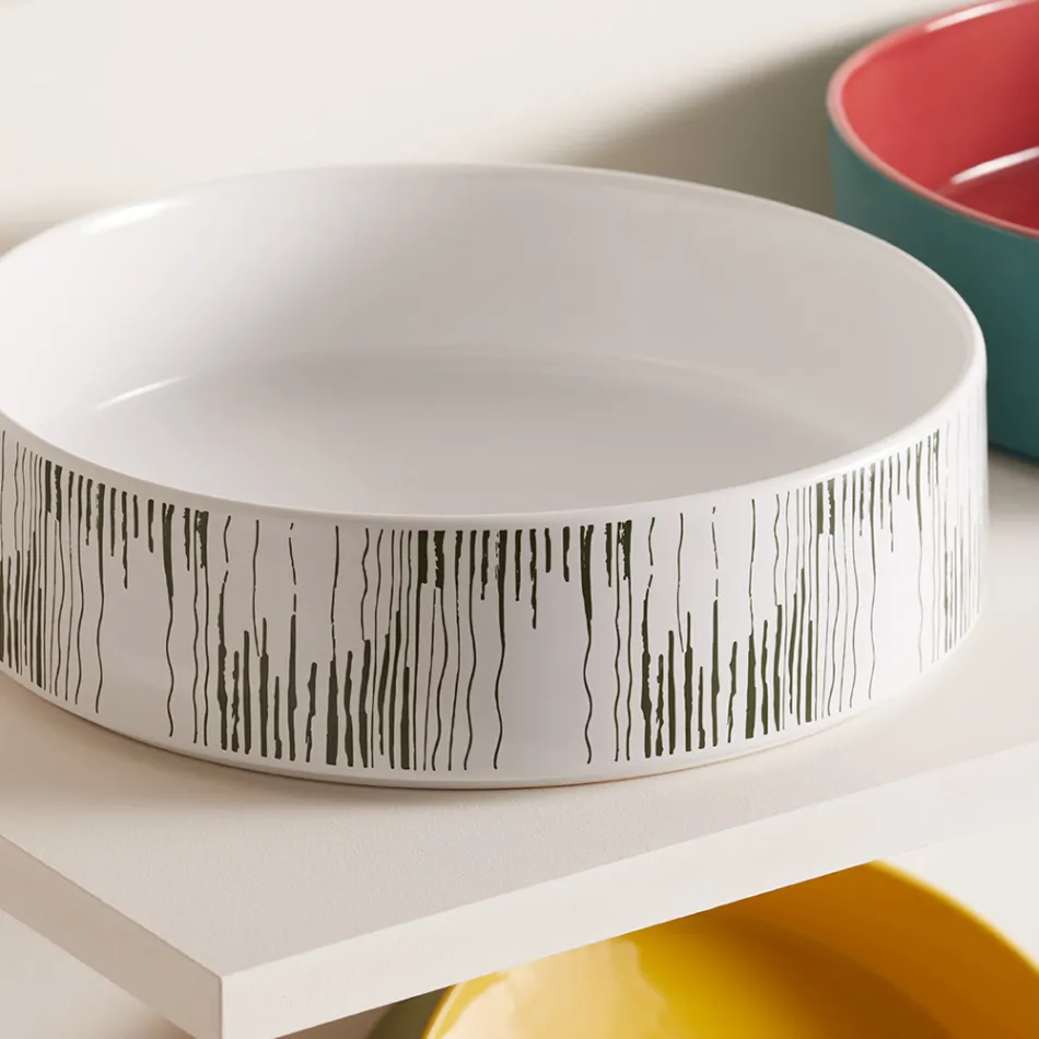 Aufsatzwaschbecken für das Badezimmer aus Feinsteinzeug, hergestellt in Italien – Umschlag Viadurini