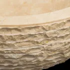 Waschbecken Weiß Unterstützung Naturstein Finn, ein Stück Viadurini