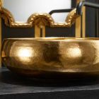 Gold Raku Design Aufsatzwaschtisch made in Italy, Ramon Viadurini