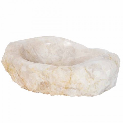 Modernes Aufsatzwaschbecken aus Quarzkristall Iva, handgemachtes Stück