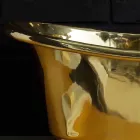 Waschbecken Design-Unterstützung komplett aus Messing Calla Viadurini