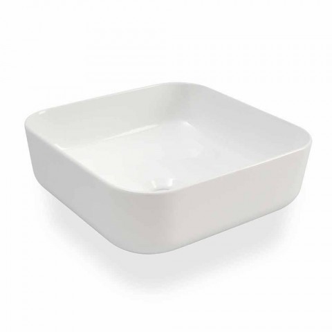 Aufsatzwaschbecken aus weißer Keramik Made in Italy