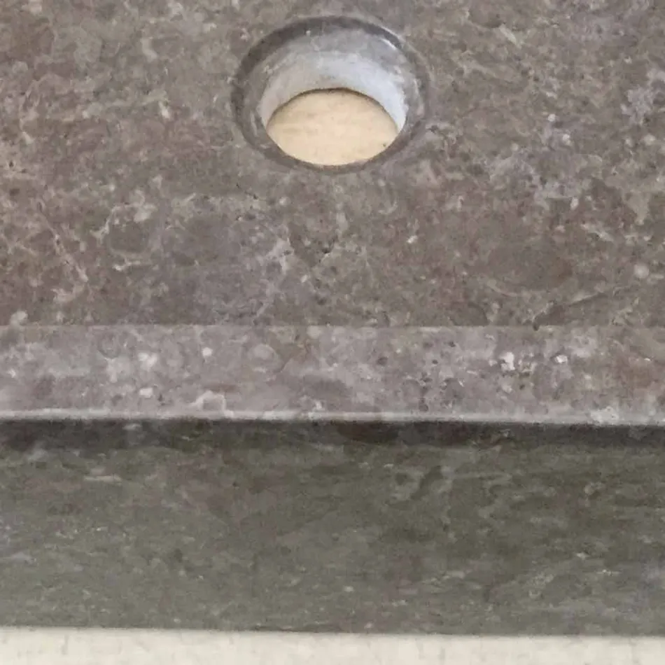 Jeff Einteiliger Designwaschtisch aus Naturstein Viadurini