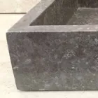 Jeff Einteiliger Designwaschtisch aus Naturstein Viadurini