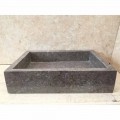 Graues Natursteinwaschbecken Jef, Unikat