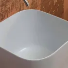 Modernes Design-Arbeitsplatte aus Keramik Waschbecken Star Square 40x40 cm Viadurini