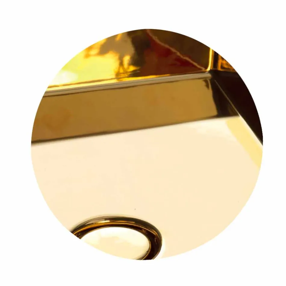 Modernes Design-Arbeitsplatte aus Keramik Waschbecken Star Square 40x40 cm Viadurini