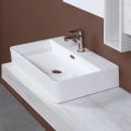 Aufsatzwaschbecken aus Keramik mit modernem Hahnloch - Papavero