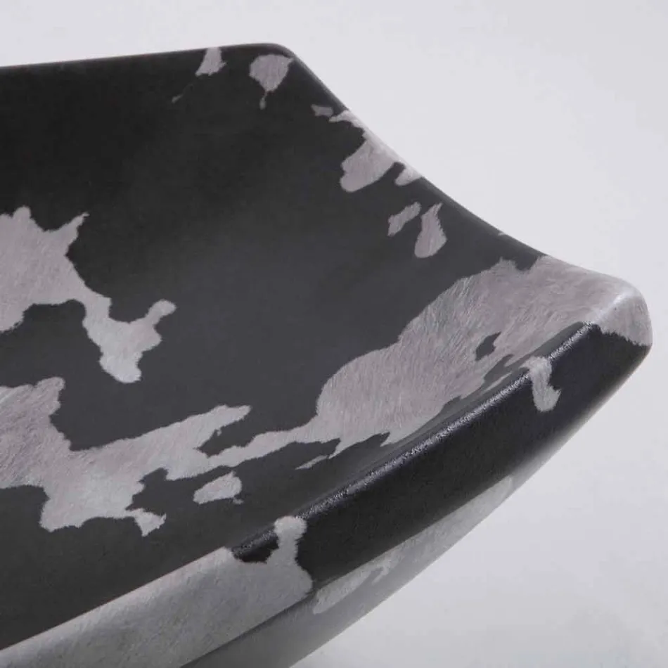 Aufsatzwaschbecken in getüpfter Keramik des Designs Made in Italy Laura Viadurini