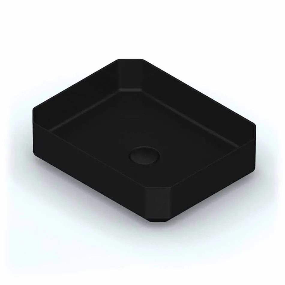 Modernes Aufsatzwaschbecken aus Keramik made in Italy, Zulimo Viadurini