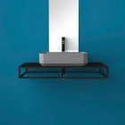 Modernes Aufsatzwaschbecken aus Keramik made in Italy, Zulimo Viadurini