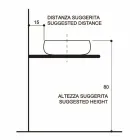 Aufsatzwaschbecken Raku aus Keramik, handgefertigt in Italien, Ramon Viadurini