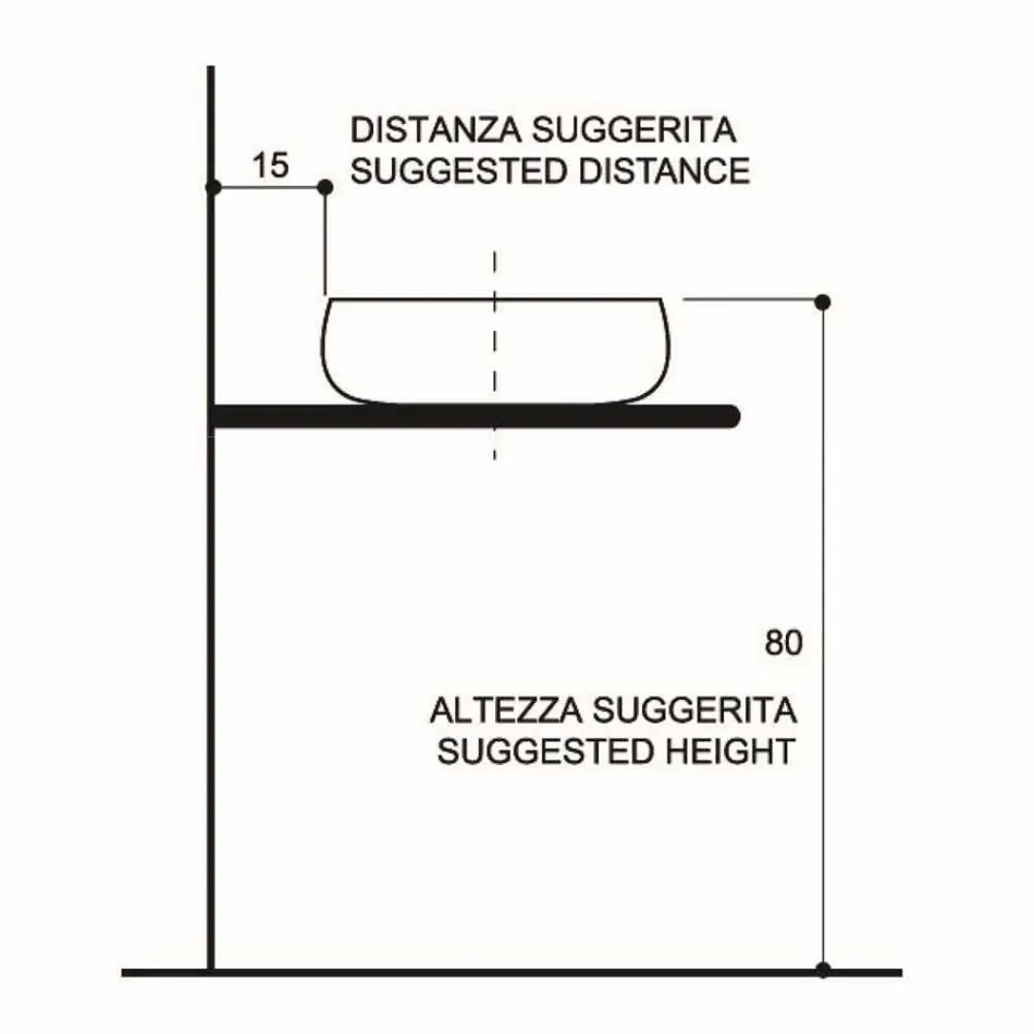 Aufsatzwaschbecken Raku aus Keramik, handgefertigt in Italien, Ramon Viadurini
