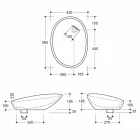 Aufsatzwaschtisch mit grauem Krokodildruck Italy Made Glossy Viadurini