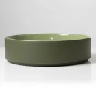 Halo Aufsatzwaschbecken aus handgedrehtem Feinsteinzeug, hergestellt in Italien Viadurini