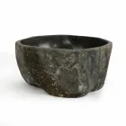 Aufsatzwaschbecken aus natürlichem Flussstein Agra Viadurini