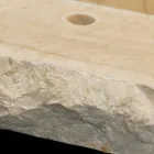 Waschbecken aus Naturstein Unterstützung Sam White, ein Stück Viadurini