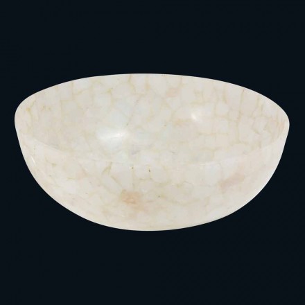 Tala Quarzkristall-Aufsatzwaschtisch, Einzelstück von Hand gefertigt Viadurini