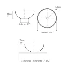 Handgedrechselte Raku-Waschtischplatte, hergestellt in Italien - Magma Viadurini
