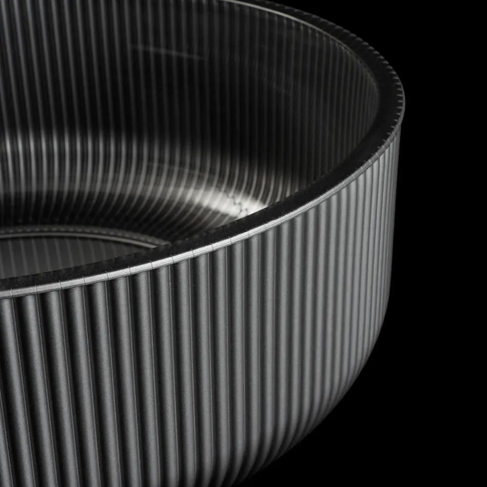 Aufsatzwaschbecken aus harzbeschichtetem und lackiertem venezianischem Glas - Excelsior Viadurini