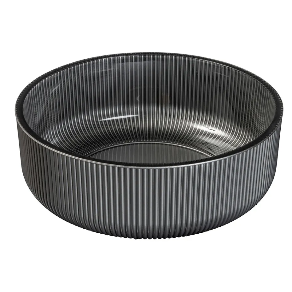 Aufsatzwaschbecken aus harzbeschichtetem und lackiertem venezianischem Glas - Excelsior Viadurini