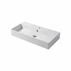 Design Aufsatz- oder Wandwaschbecken aus farbiger Keramik Leivi Viadurini