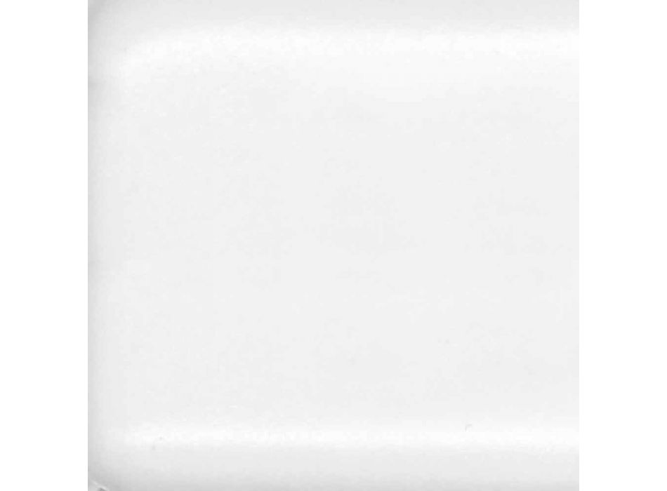 Lehn- oder Wandwaschbecken aus farbiger Keramik oder weißem Leivi