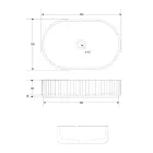 Ovales Aufsatzwaschbecken für das Badezimmer aus weißem Marmor – Cunzit Viadurini