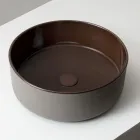 Aufsatzwaschbecken aus Naturerde in verschiedenen Ausführungen – Balance Viadurini