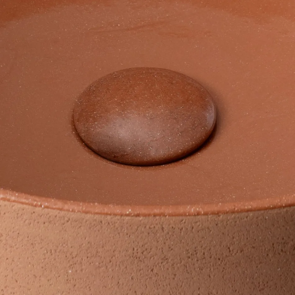 Aufsatzwaschbecken aus Naturerde in verschiedenen Ausführungen – Balance Viadurini