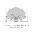 Arbeitsplatte Unterstützung Round Stone Natur Beige Outside Raw Pai Viadurini