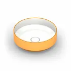 Rundes modernes Aufsatzwaschbecken aus Keramik made in Italy, Yoel Viadurini