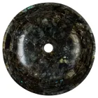 Rundes Aufsatzwaschbecken aus Labradorit Peggy Design, handgemacht Viadurini