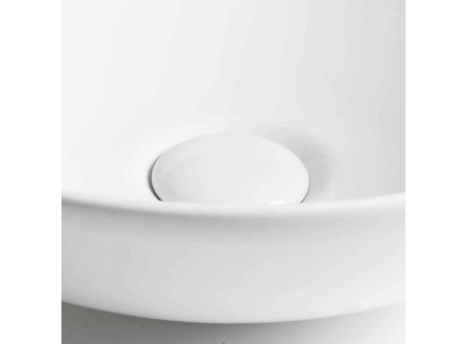 Keramik Arbeitsplatte Schüssel Waschbecken Made in Italy - Pimpi Viadurini