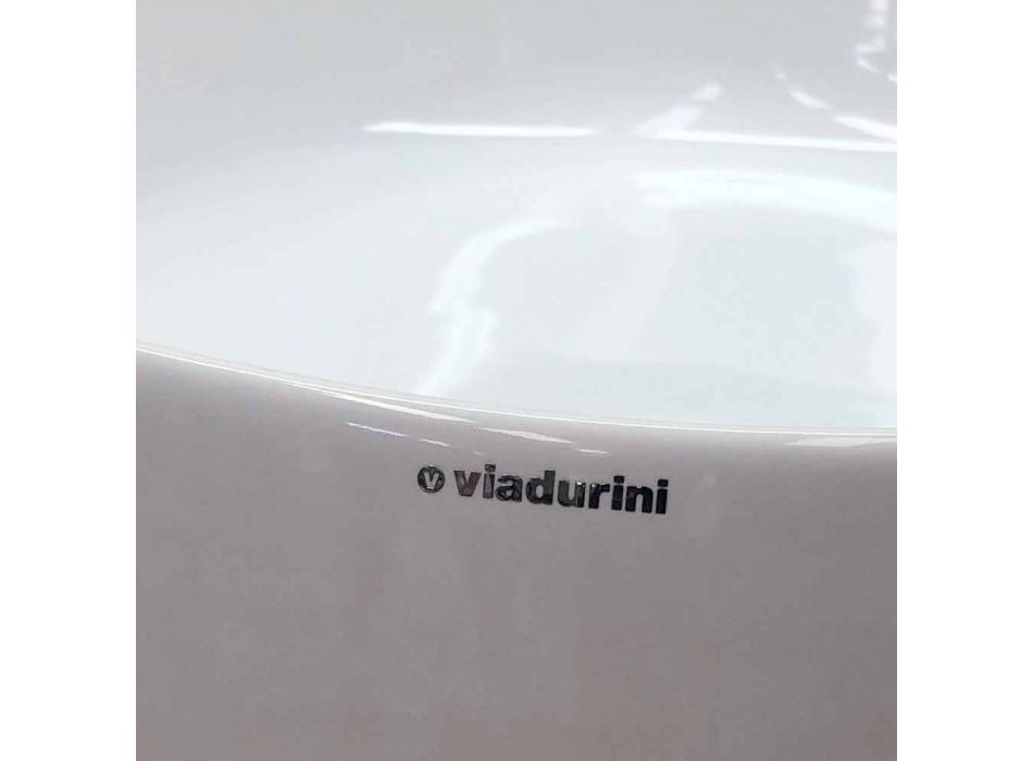 Keramik Arbeitsplatte Schüssel Waschbecken Made in Italy - Pimpi Viadurini
