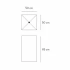 Geometrisches Design-Bodenwaschbecken aus Feinsteinzeug 4 Ausführungen - Calogero Viadurini