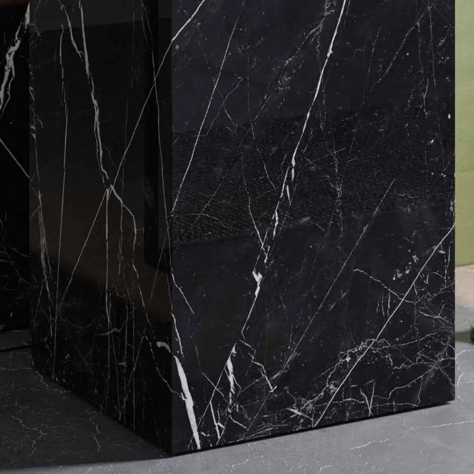 Geometrisches Design-Bodenwaschbecken aus Feinsteinzeug 4 Ausführungen - Calogero Viadurini