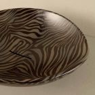 Schwarz Keramik Zebra Design Arbeitsplatte Waschbecken in Italien Tiere gemacht Viadurini