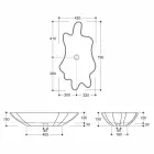 Modernes Design Arbeitsplatte schwarz Keramik Waschbecken in Italien Rayan gemacht Viadurini