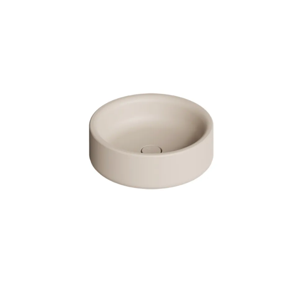 Aufsatzwaschbecken aus Keramik mit 42 cm Durchmesser, Made in Italy – Girl Viadurini