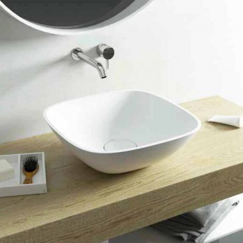Freistehendes Waschbecken ba quadratisches Badezimmer hergestellt in Italien Taormina Mini