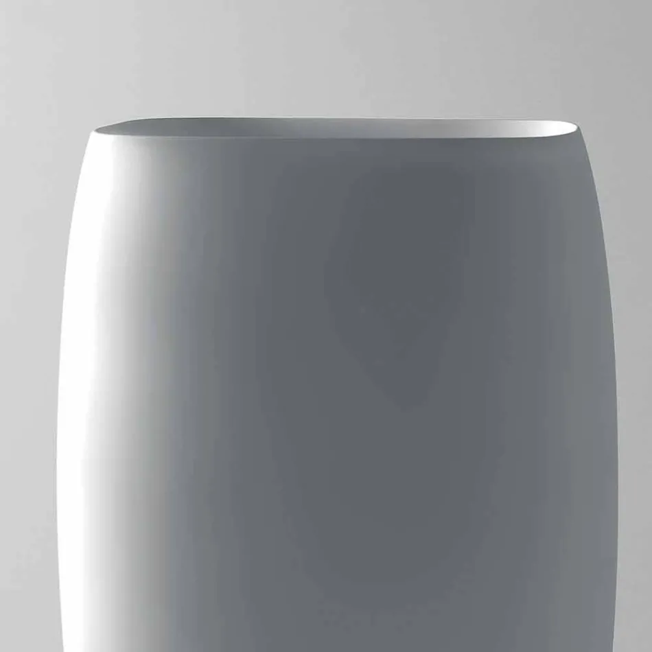 Gais modernes Design freistehendes Waschbecken aus Keramik, made in Italy Viadurini