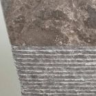 Sockel graues Waschbecken aus Taffy-Stein, Einzelstück Viadurini