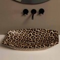 Aufsatzwaschbecken aus Keramik, Gepard, Design made in Italy Laura