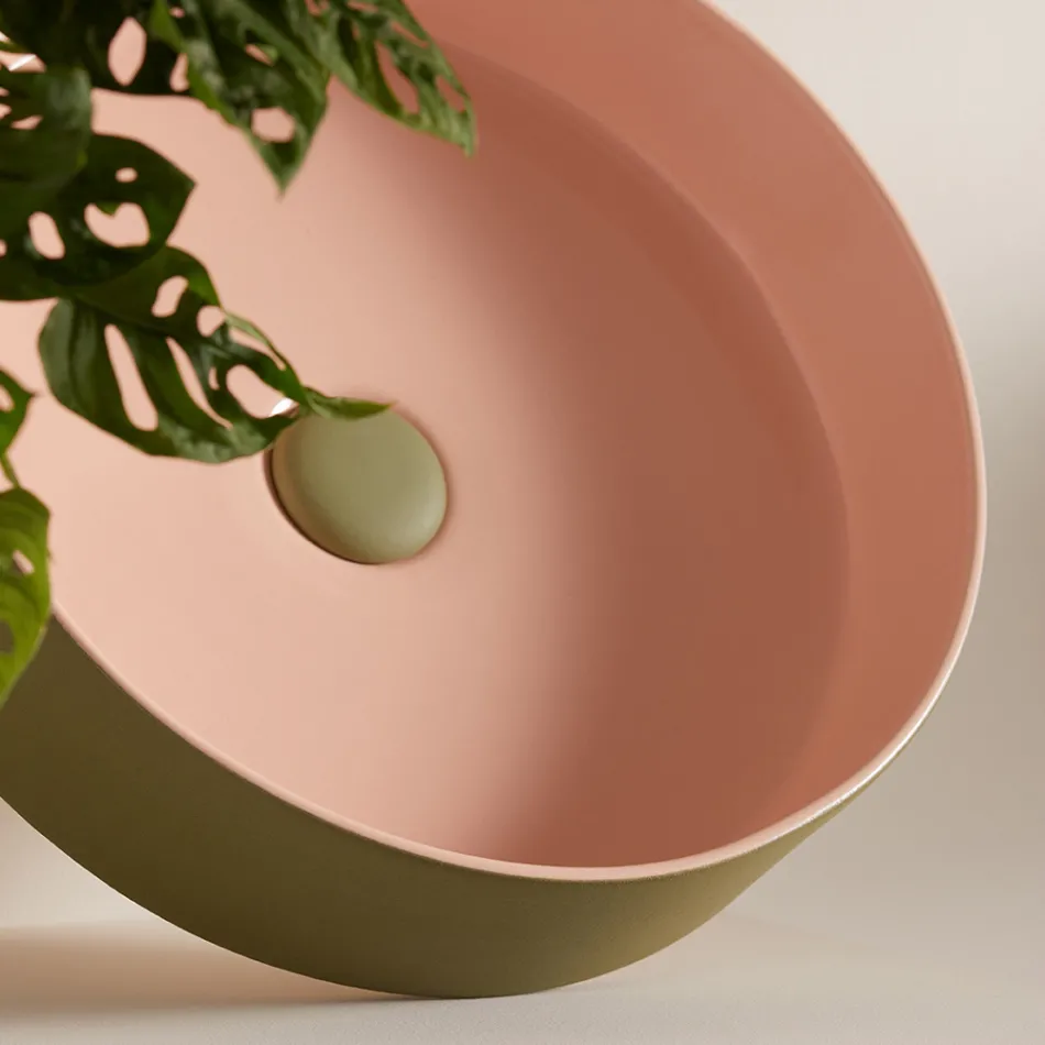 Waschbecken aus Feinsteinzeug in verschiedenen Ausführungen, hergestellt in Italien – Umschlag Viadurini